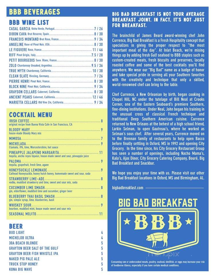 Big Bad Breakfast - Inlet Beach, FL