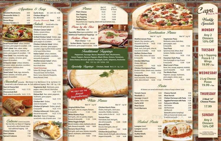 Capri Pizza & More - Zephyrhills, FL