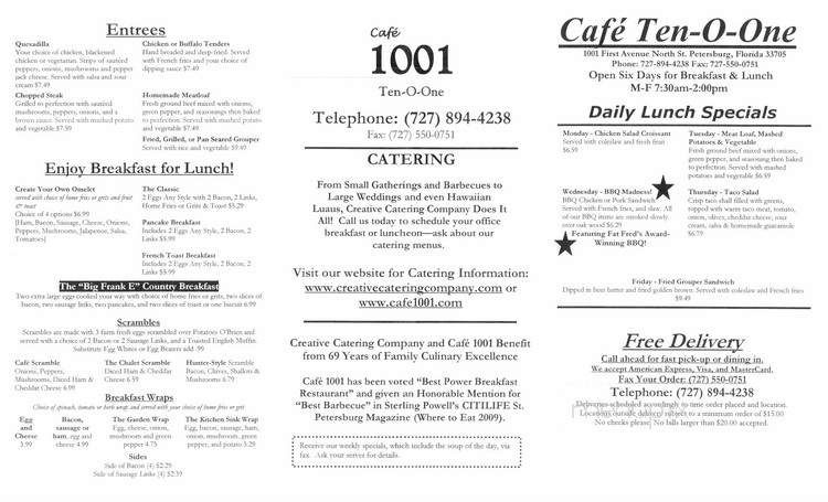 Cafe 1001 - St Petersburg, FL