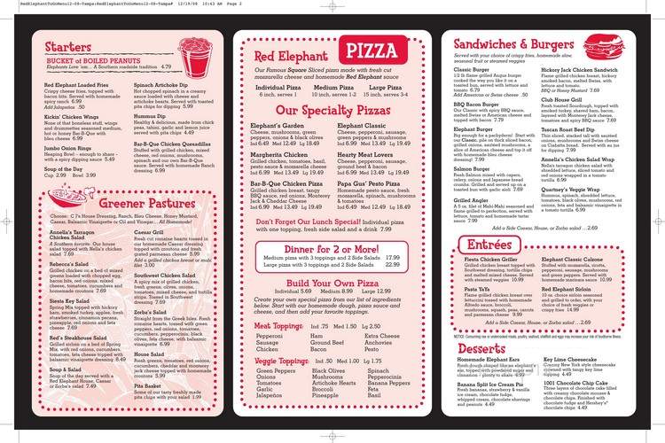 Red Elephant Pizza & Grill - Tallahassee, FL