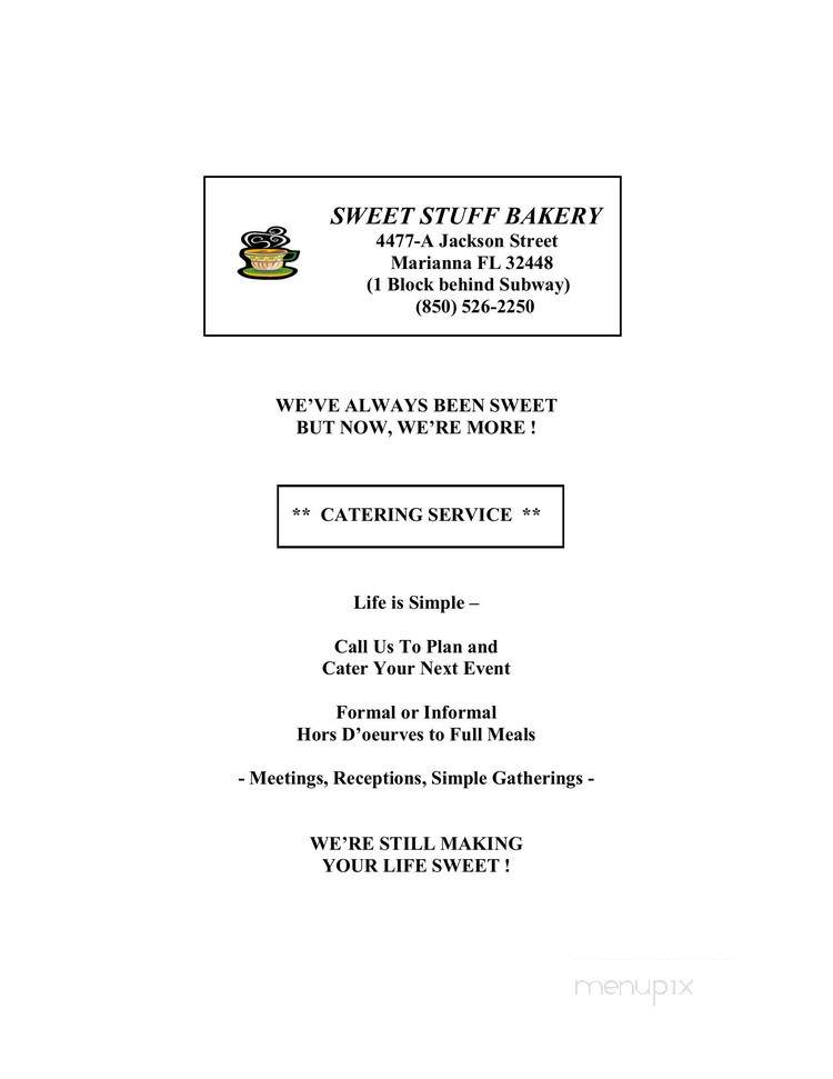 Sweet Stuff Bakery & Catering - Marianna, FL