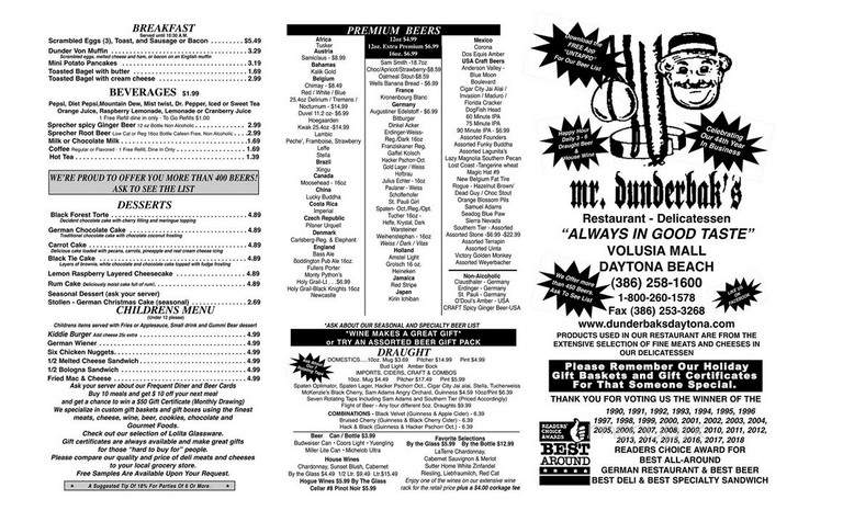 Mr Dunderbak's - Daytona Beach, FL