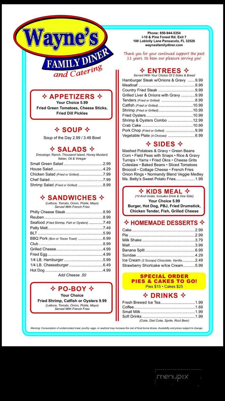 Wayne's Family Diner - Pensacola, FL