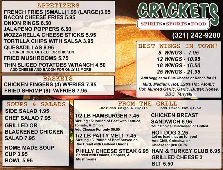 Crickets Spirits Sports & Food - Melbourne, FL