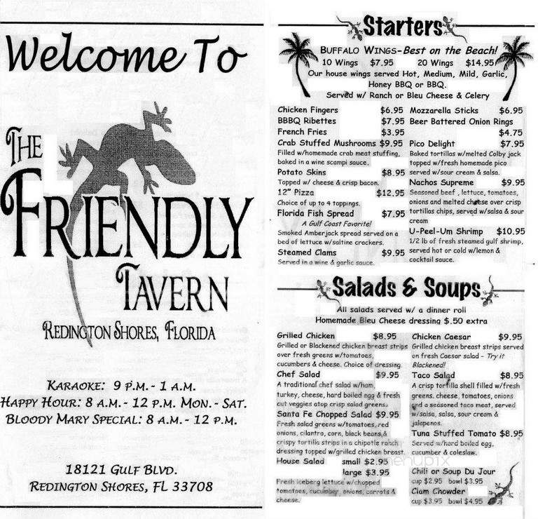 Friendly Tavern - Redington Shores, FL