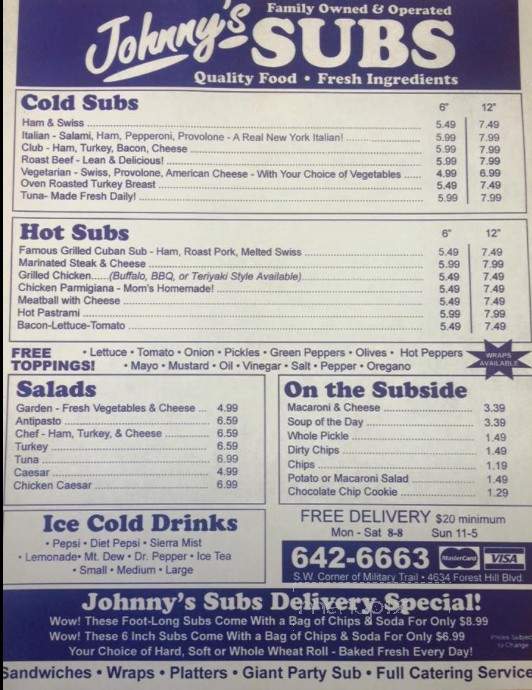 Johnny Subs - West Palm Beach, FL