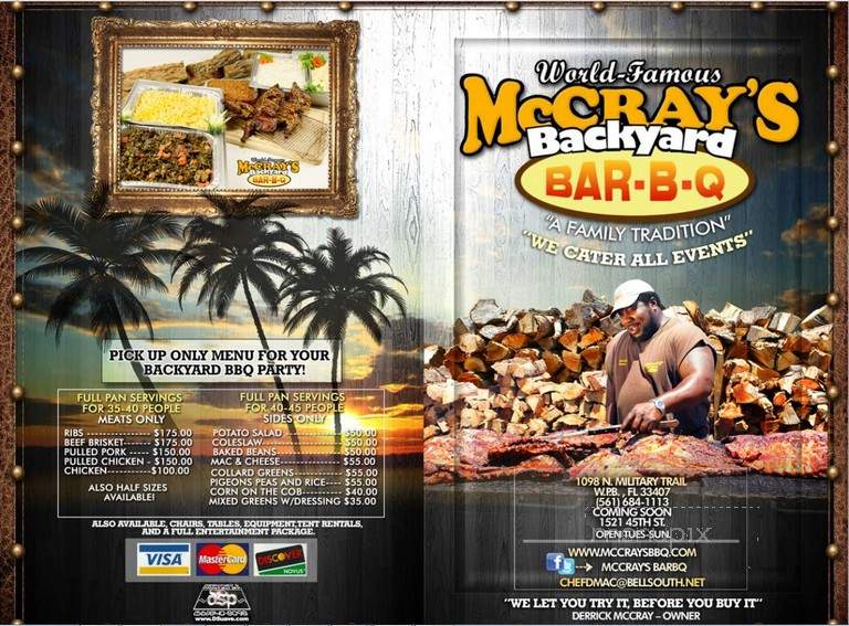 Mccray's II Backyard Barbecue - West Palm Beach, FL