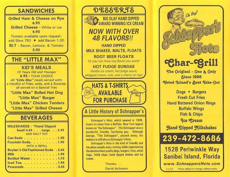 Schnapper's Hots - Sanibel, FL