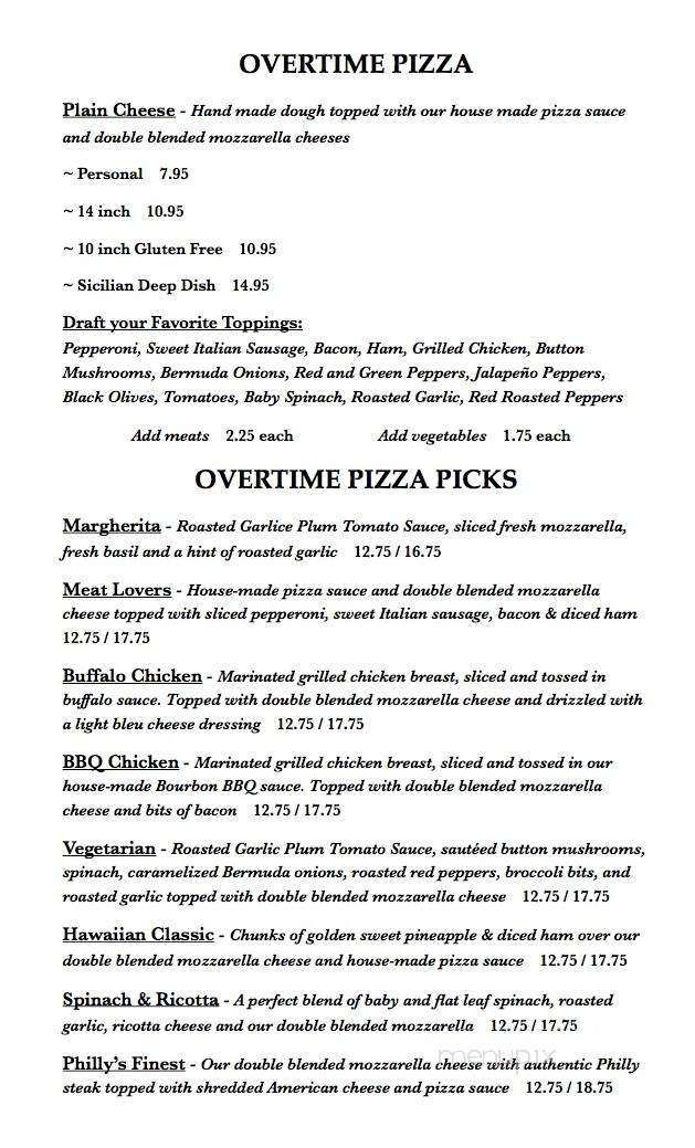 Overtime Pizzeria and Sports Pub - Cape Coral, FL