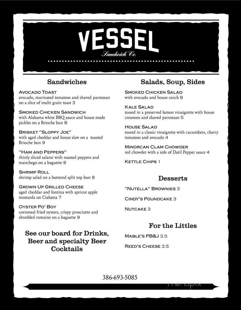 Vessel Sandwich - Flagler Beach, FL