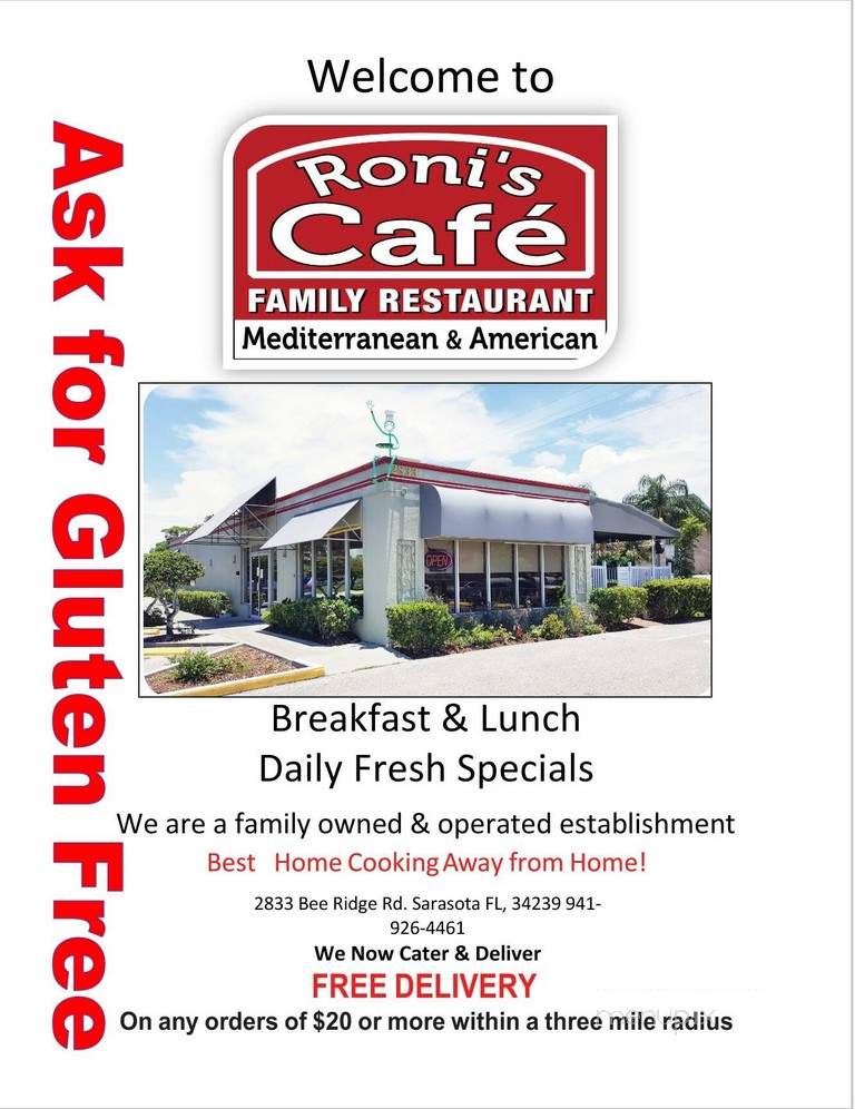 Roni's Cafe - Sarasota, FL