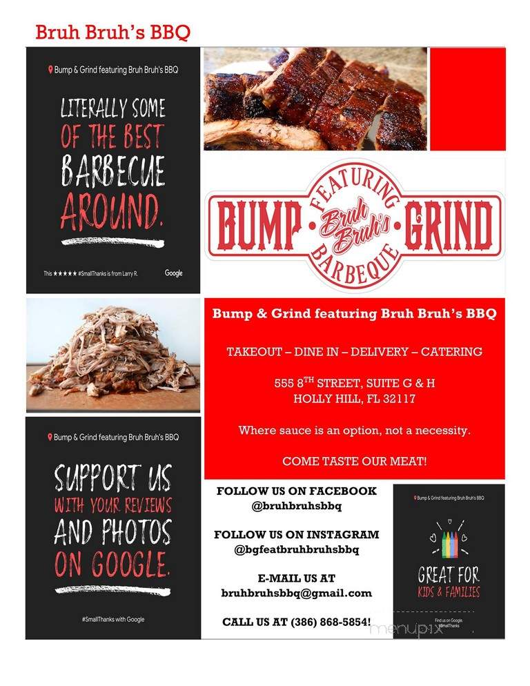 Bump & Grind featuring Bruh-Bruh's BBQ - Holly Hill, FL