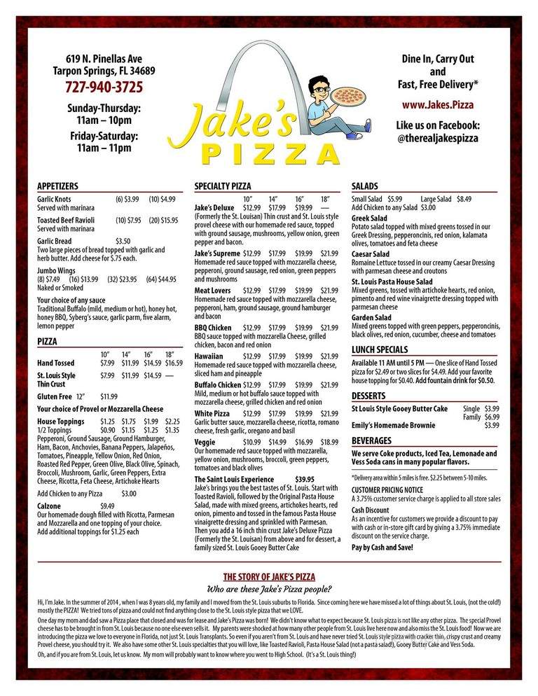 Jake's Pizza - Palm Harbor, FL