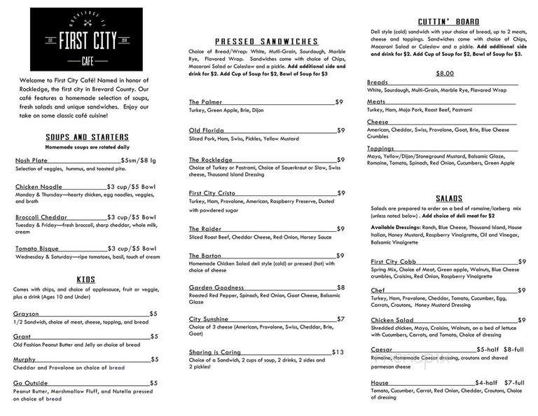 First City Cafe - Rockledge, FL