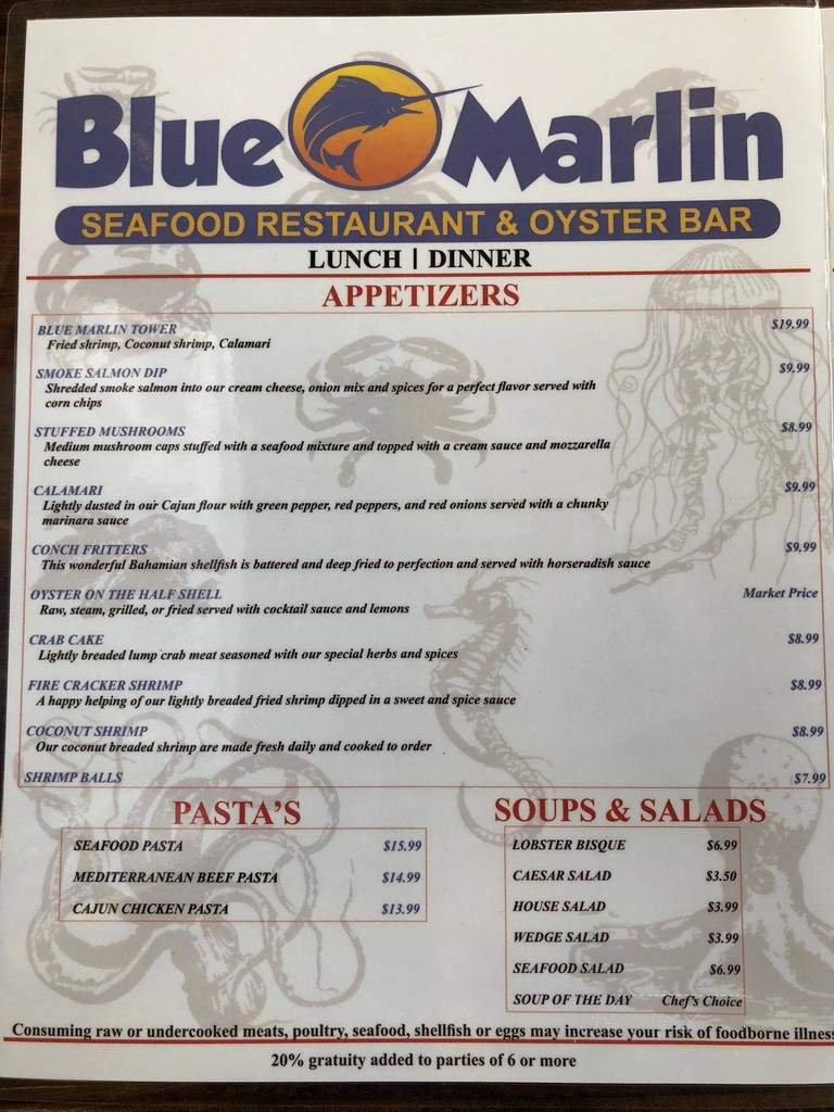 Blue Marlin Seafood Restaurant & Oyster Bar - Oviedo, FL