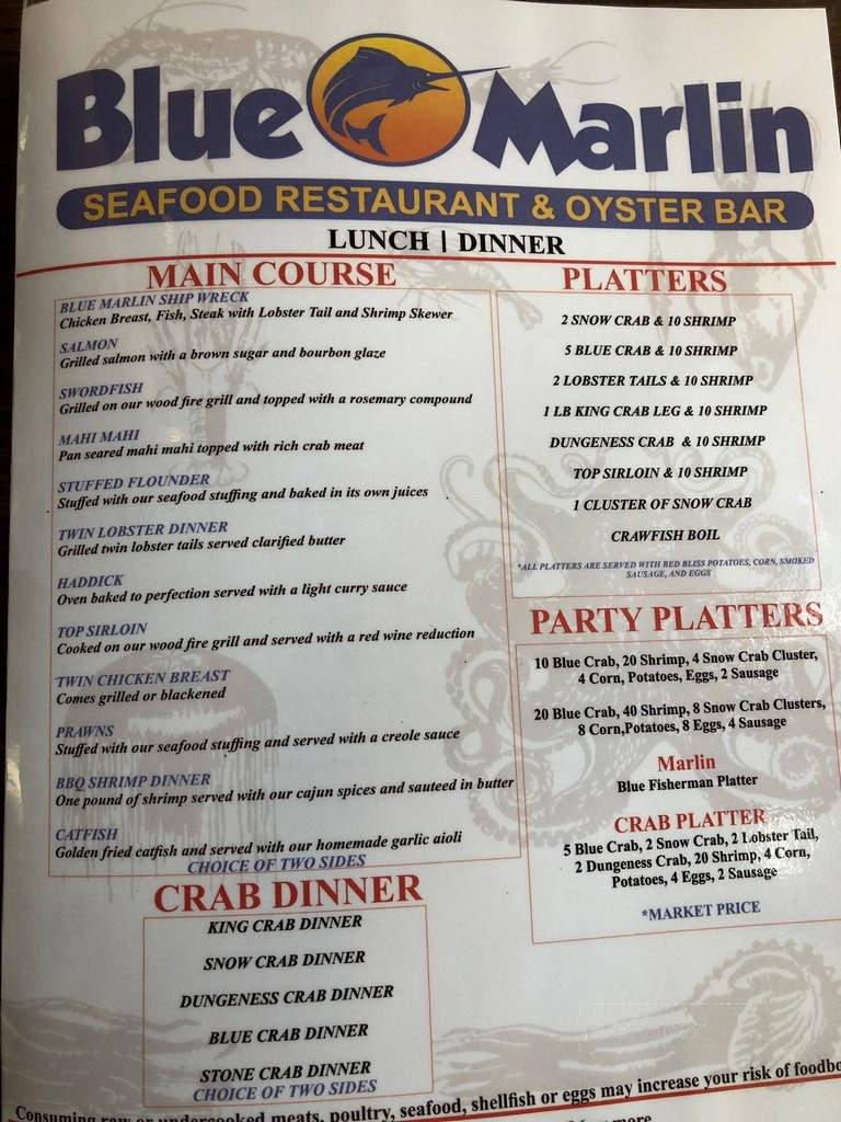 Blue Marlin Seafood Restaurant & Oyster Bar - Oviedo, FL