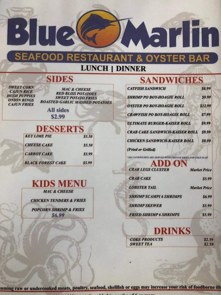 Blue Marlin Seafood Restaurant & Oyster Bar - Oviedo, FL