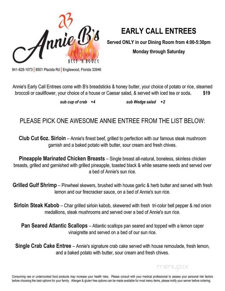 Annie B's Beef 'N Booze - Placida, FL