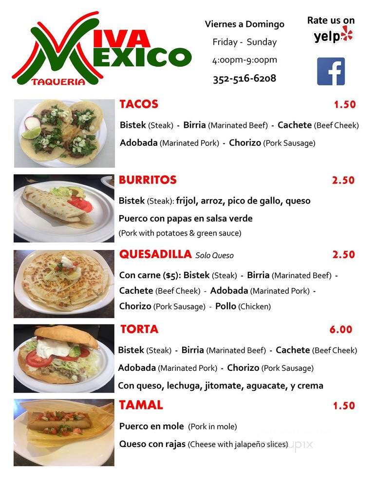 Viva Mexico Taqueria - Summerfield, FL