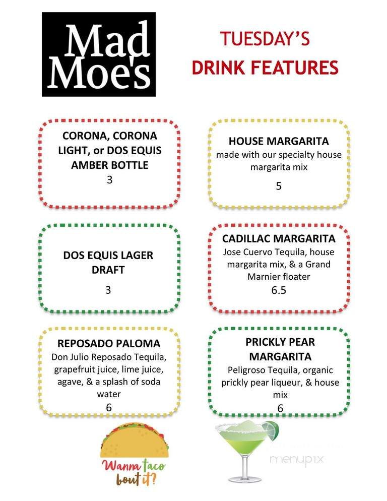 Mad Moe's Sports Pub & Grill - Osprey, FL