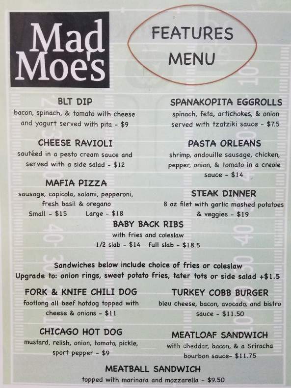 Mad Moe's Sports Pub & Grill - Osprey, FL