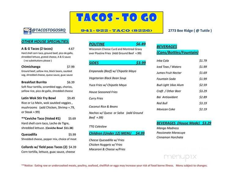 Tacos To Go! - Sarasota, FL