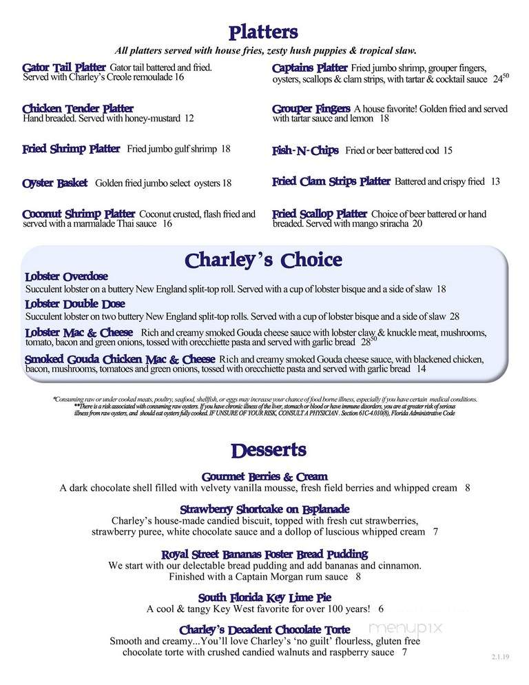 Hurricane Charley's Raw Bar and Grill - Punta Gorda, FL