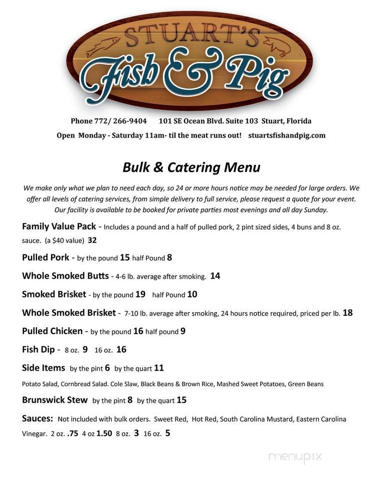 Stuart's Fish and Pig - Stuart, FL