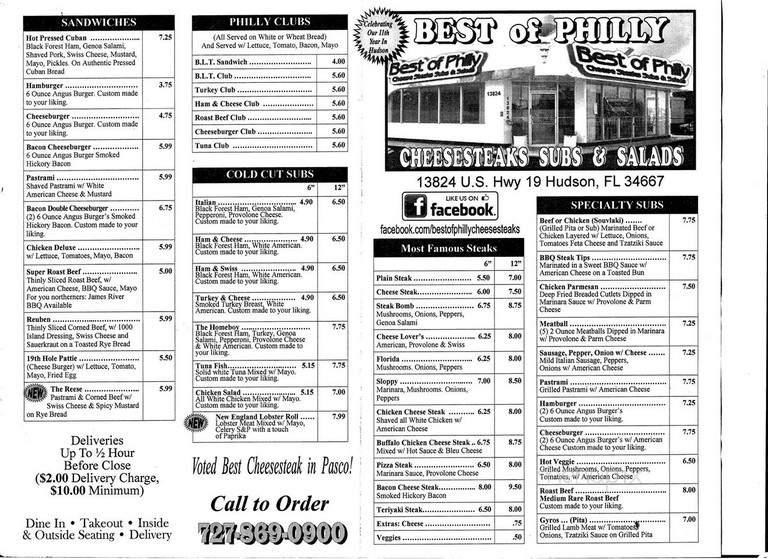 Best Of Philly Cheese Steaks - Spring Hill, FL