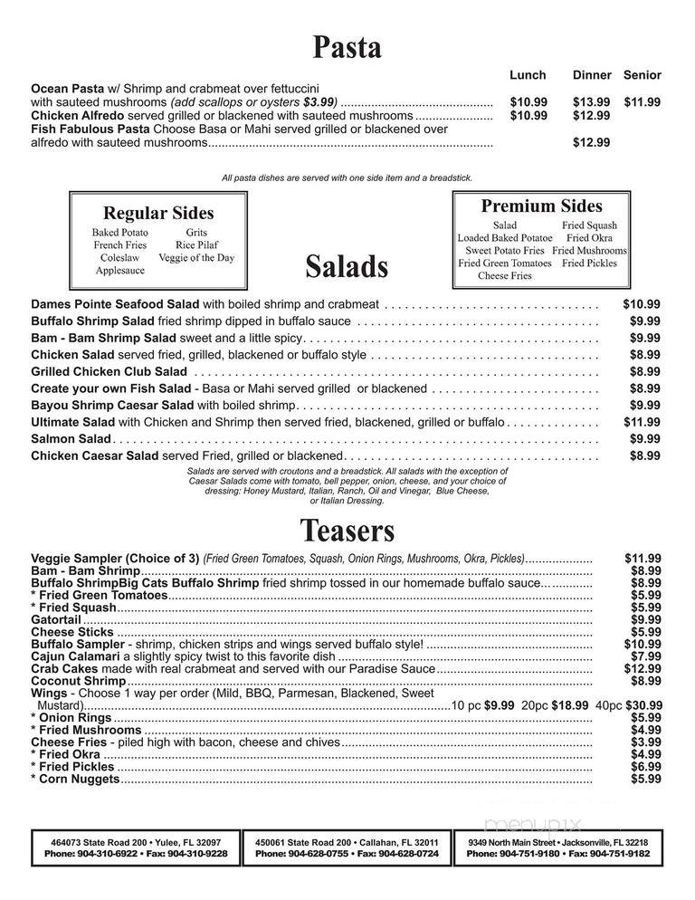 Junior's Seafood Restaurant And Grill - Yulee, FL