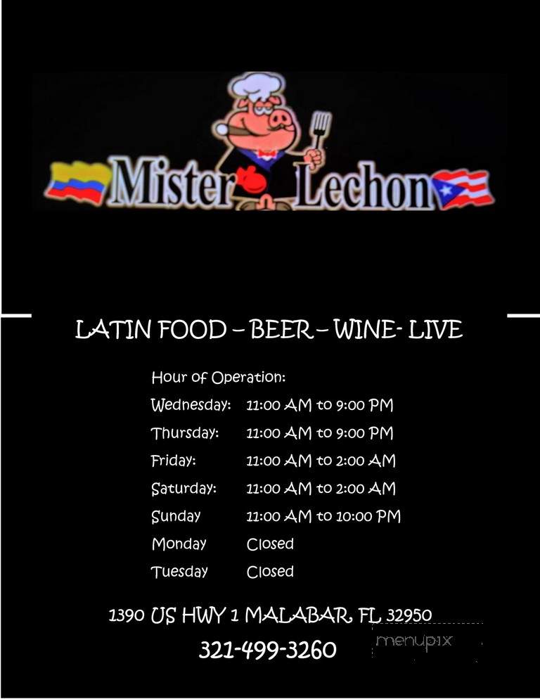 Mister Lechon Pig Roast & Latin Cuisine - Malabar, FL