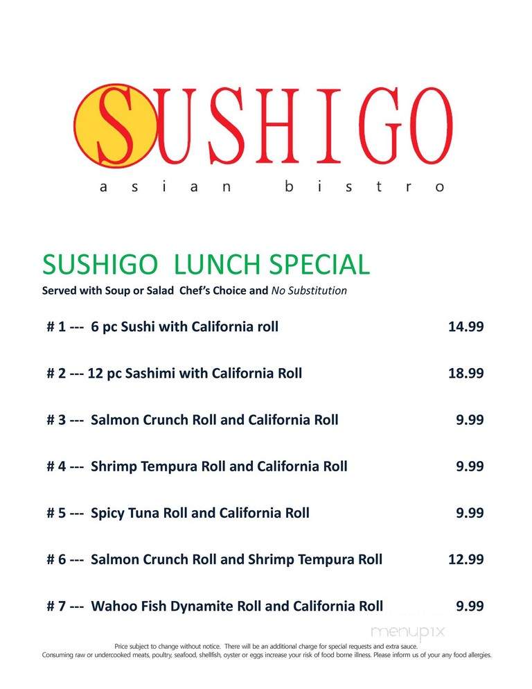 Sushigo Asian Bistro - Boca Raton, FL