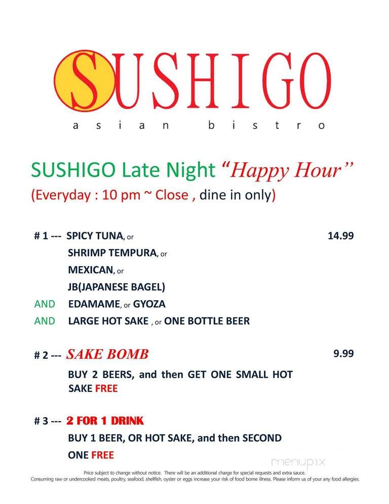 Sushigo Asian Bistro - Boca Raton, FL