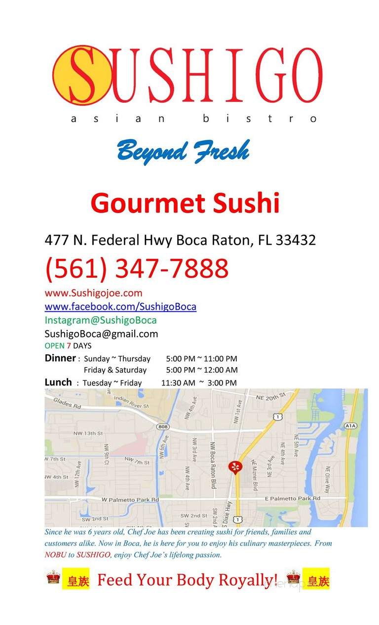 Sushigo Asian Bistro - Boca Raton, FL