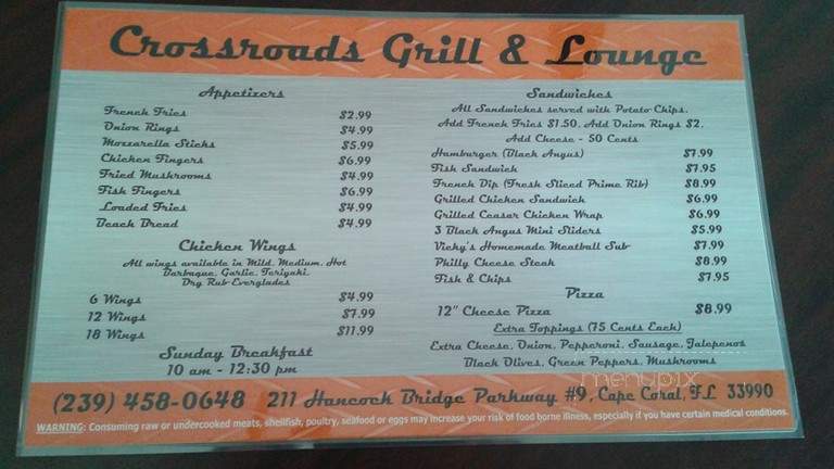 Crossroads Grill & Lounge - Cape Coral, FL