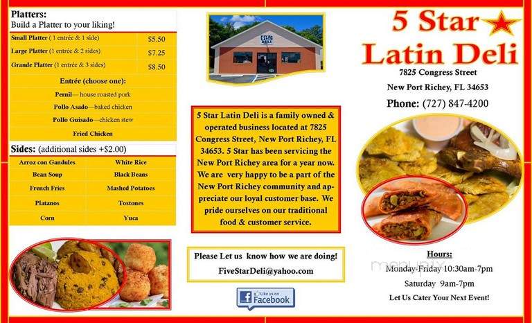 5 Star Latin Deli - New Port Richey, FL