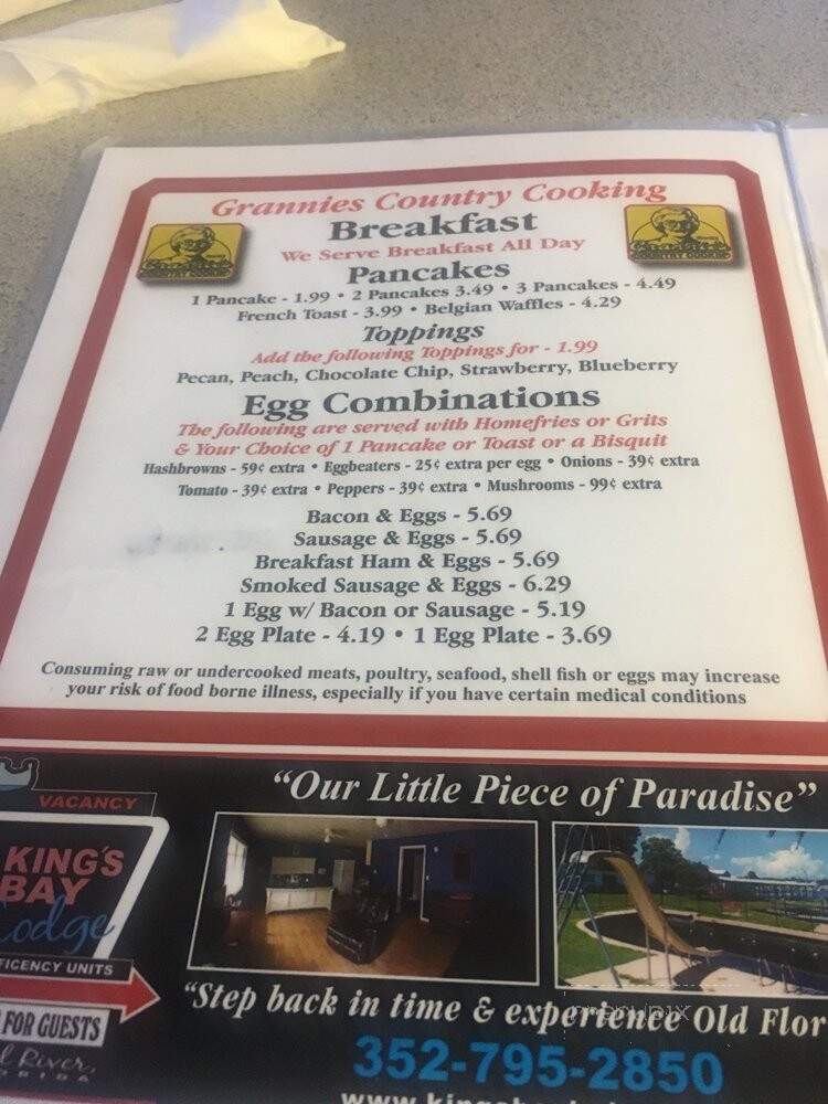 Grannie's Restaurant - Crystal River, FL