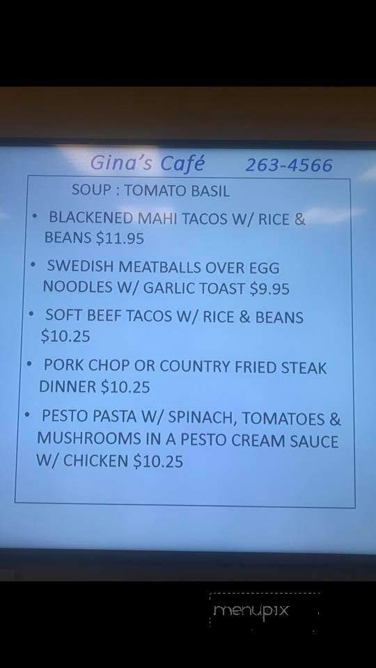 Gina's Cafe In The Park - Naples, FL