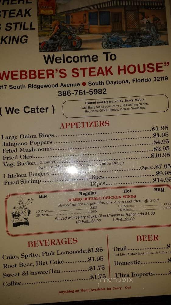 Webbers Steak House - South Daytona, FL