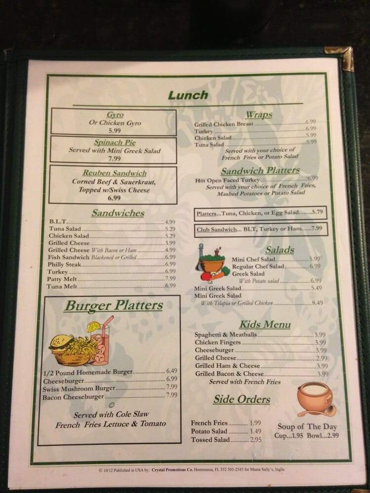 Mama Sally's Family Restaurant - Inglis, FL