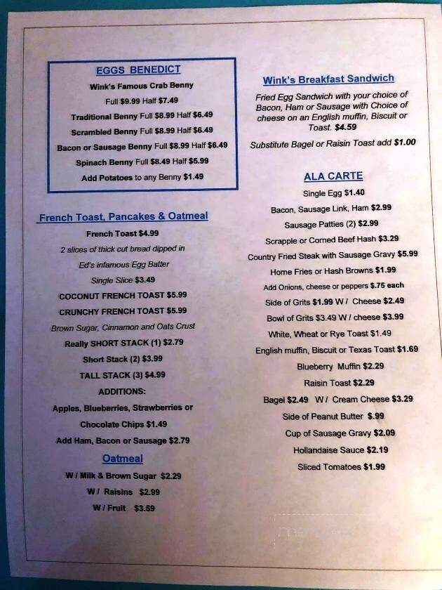 Wink's Old Town Grill - Englewood, FL