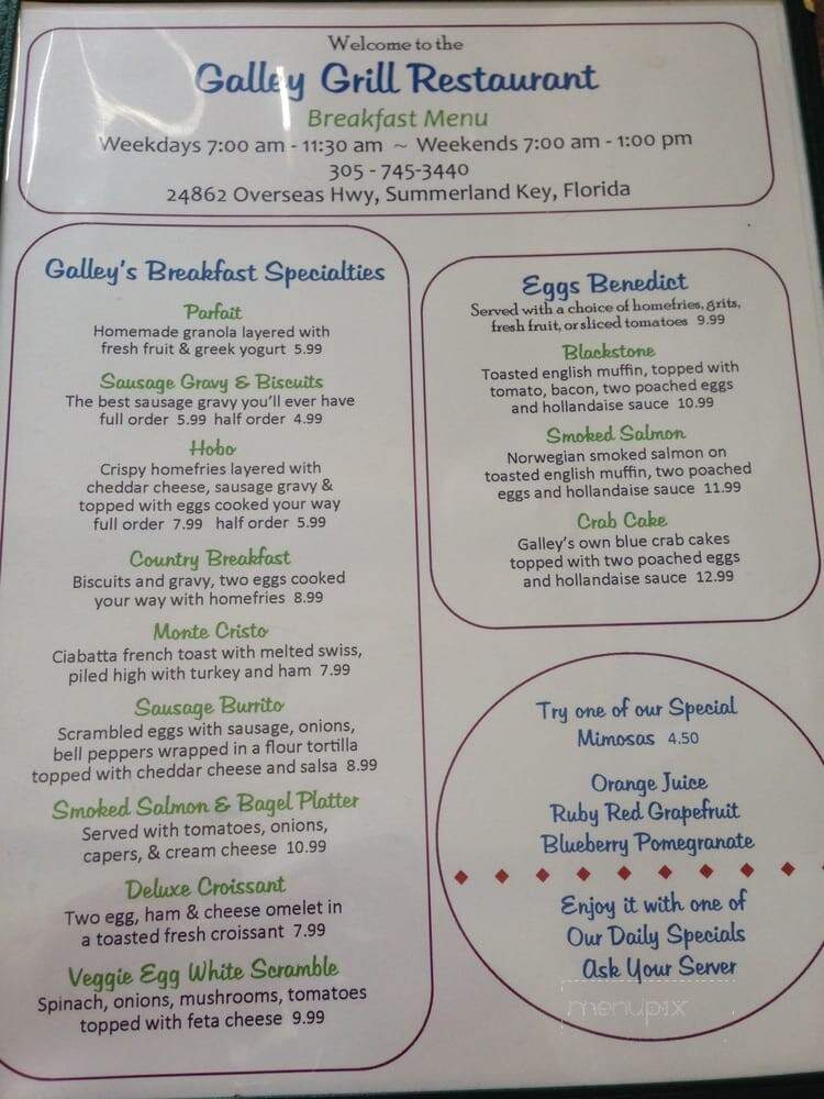 Galley Grill - Summerland Key, FL