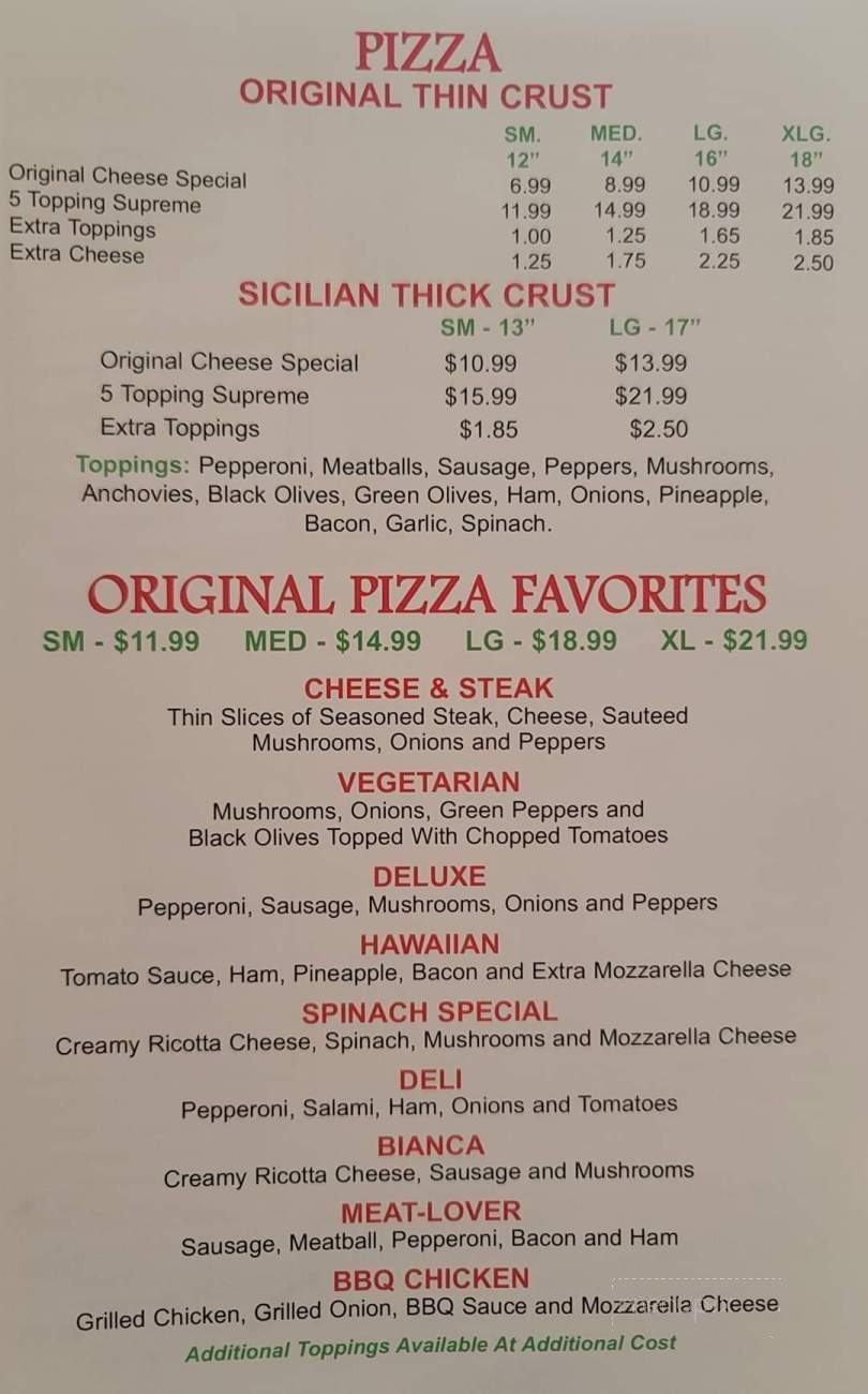 Original Pizza - Treasure Island, FL