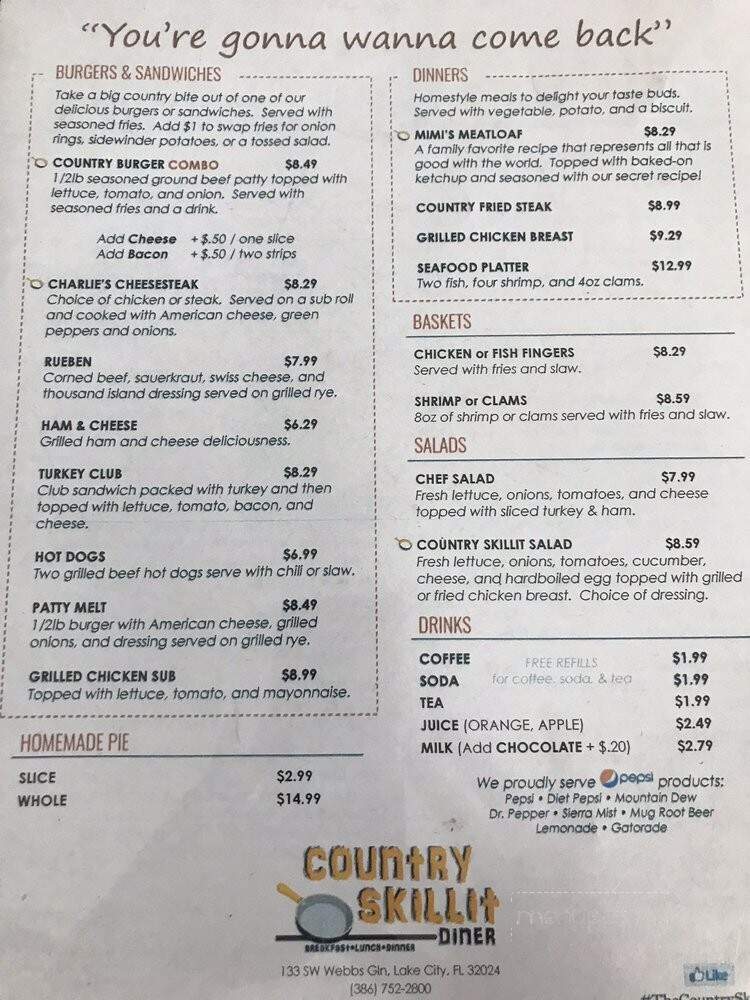 Country Skillet Diner - Lake City, FL