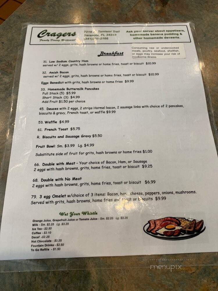 Crager's Restaurant - Sarasota, FL