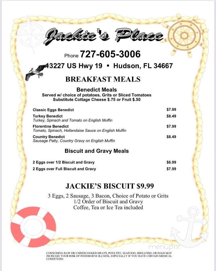 Jackie's Place Restaurant - Hudson, FL