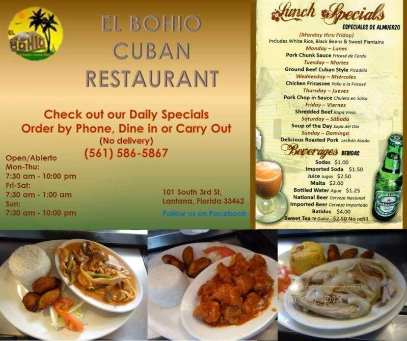 El Bohio Cuban Restaurant - Lantana, FL