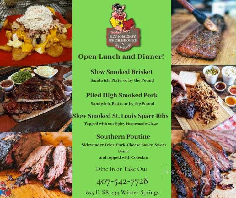 Red-Eye's Git N Messy Smokehouse & Tavern - Winter Springs, FL