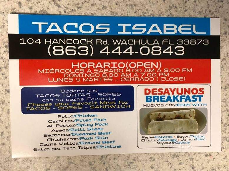 Taco Isabel - Wauchula, FL