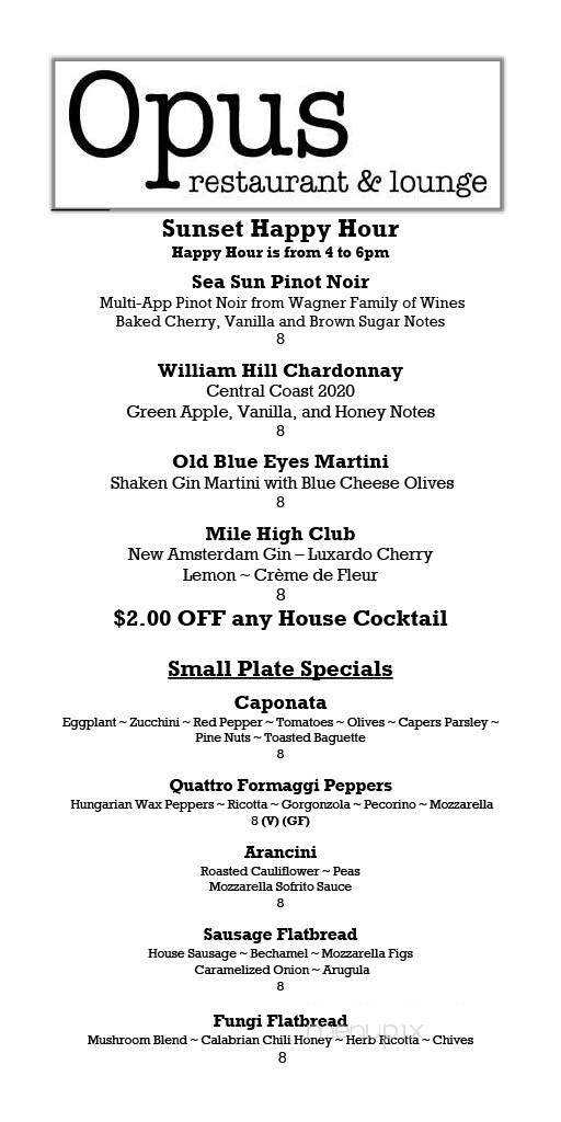 Opus Restaurant and Lounge - Sarasota, FL